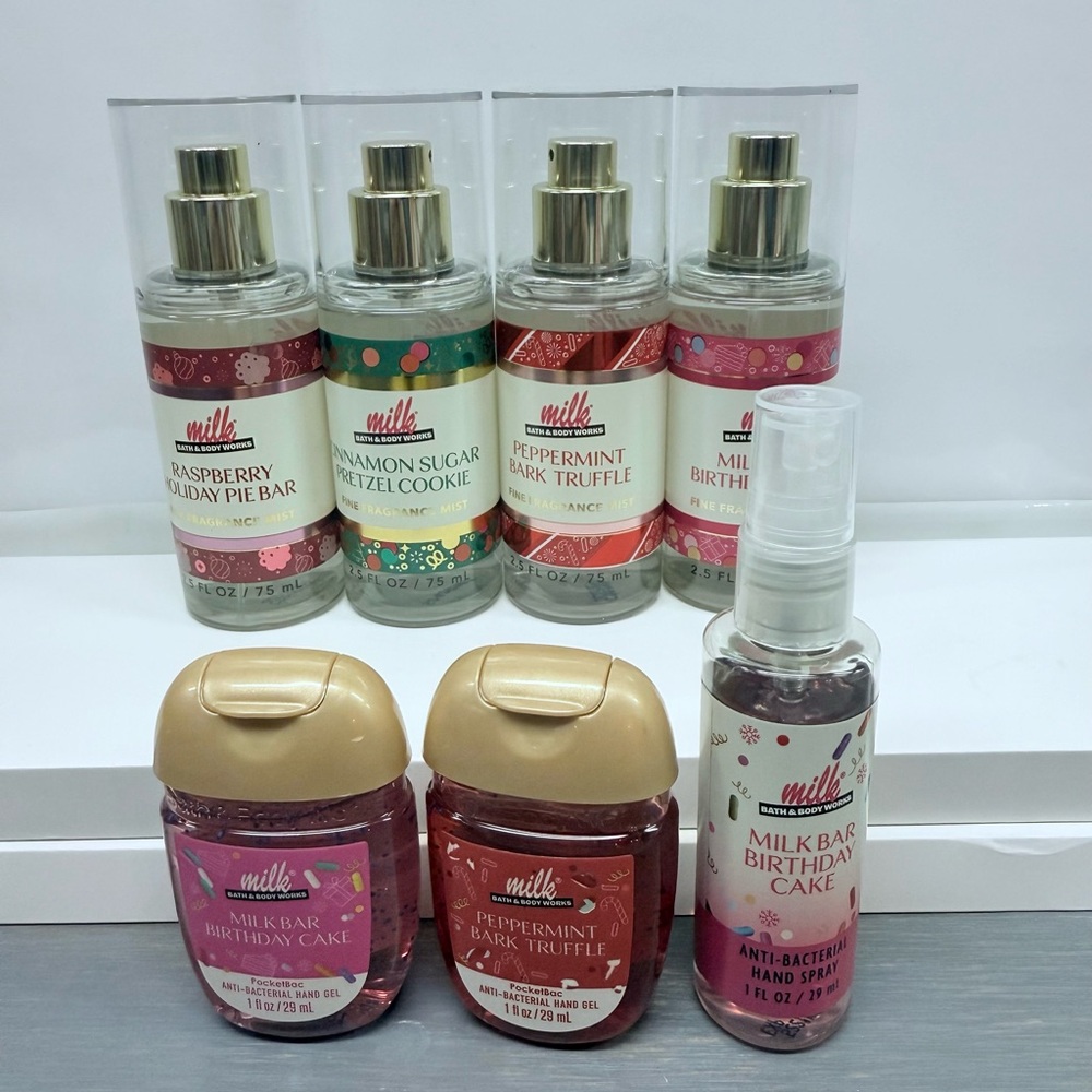 B&BW Milk Bar Travel Size Fine Fragrance Mist and hand care bundle